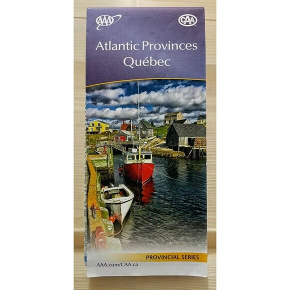 AAA Atlantic Provinces Quebec Highway Map Travel CAA Transportation 2018 - Picture 1 of 11